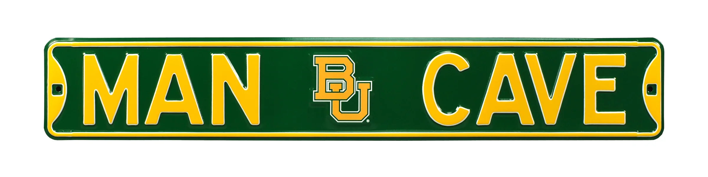 Baylor Bears Steel Street Sign with Vintage Logo-MAN CAVE