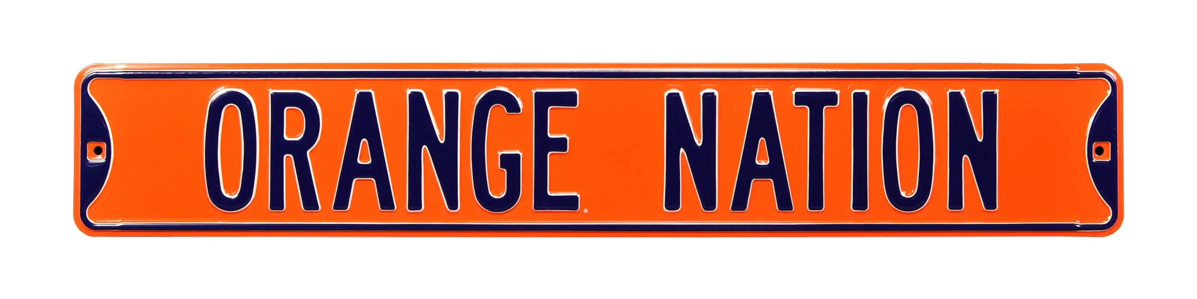 Syracuse Orange Steel Street Sign-ORANGE NATION