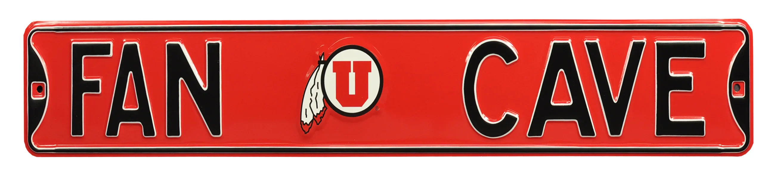 Utah Utes Steel Street Sign with Logo-FAN CAVE