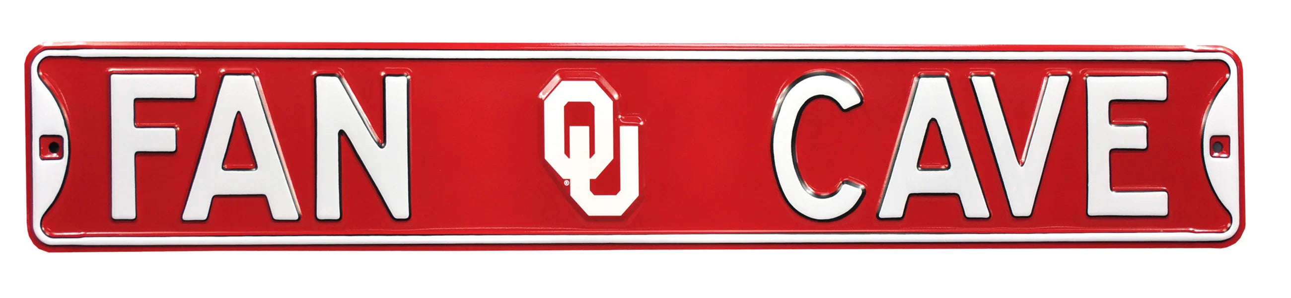 Oklahoma Sooners Steel Street Sign with Logo-FAN CAVE