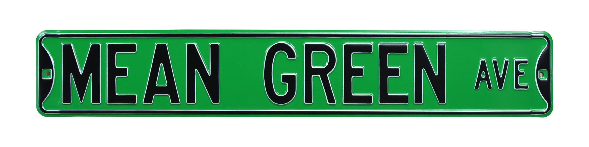 North Texas Eagles Steel Street Sign-MEAN GREEN AVE