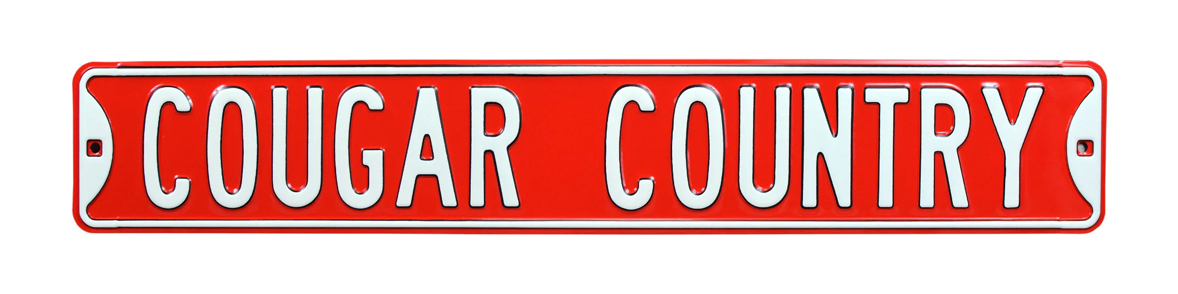 Houston Cougars Steel Street Sign-COUGAR COUNTRY