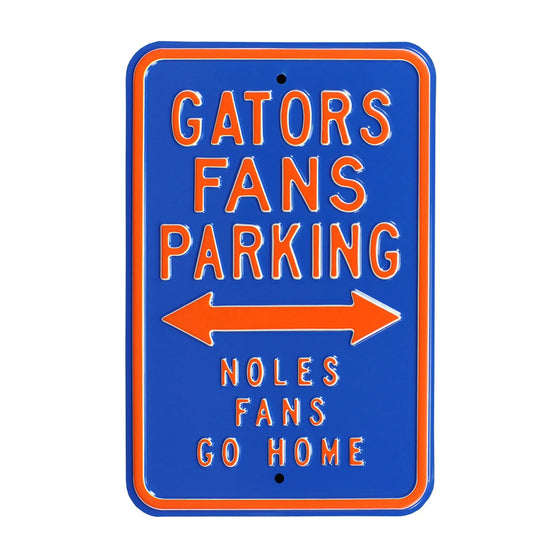 Florida Gators Steel Parking Sign-Noles Go Home