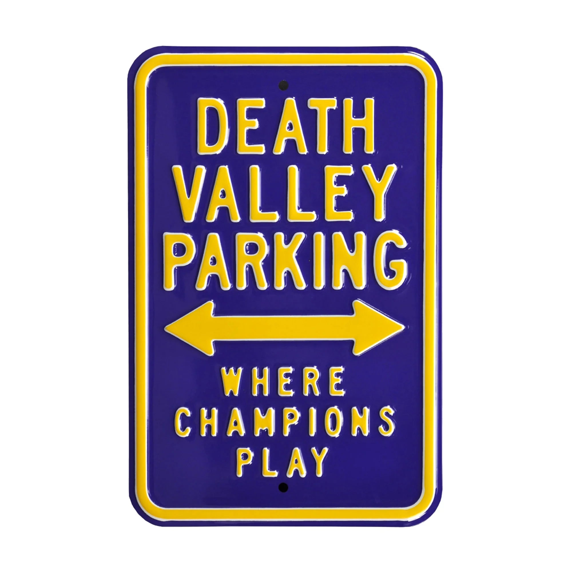 LSU Tigers Steel Parking Sign-Death Valley