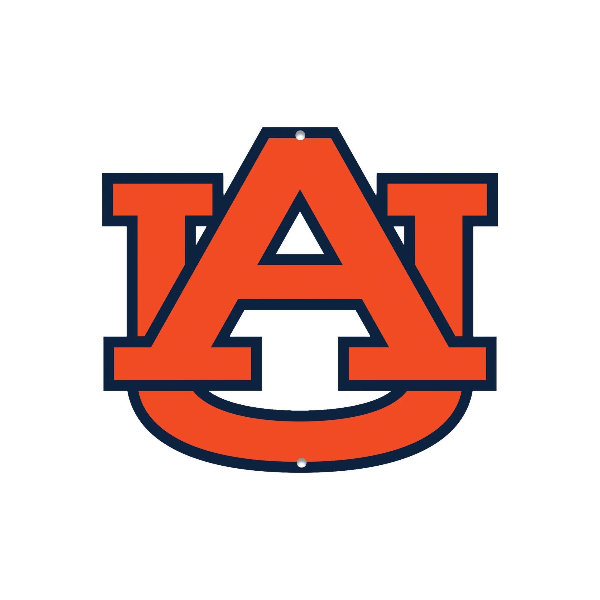 Auburn Tigers Laser Cut Steel Logo Spirit Size-AU Orange