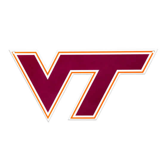 Virginia Tech Hokies Laser Cut Steel Logo Spirit Size-Primary Logo