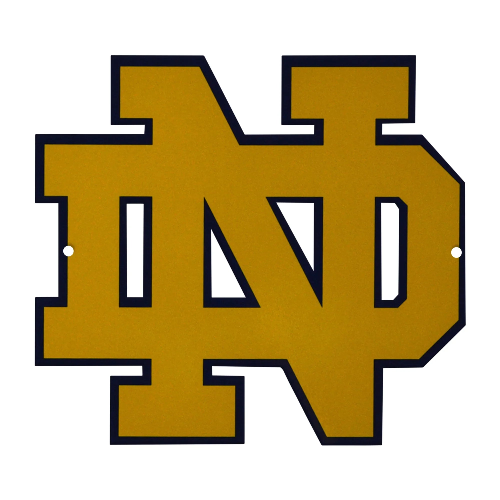 Notre Dame Laser Cut Steel Logo Spirit Size-Primary Logo