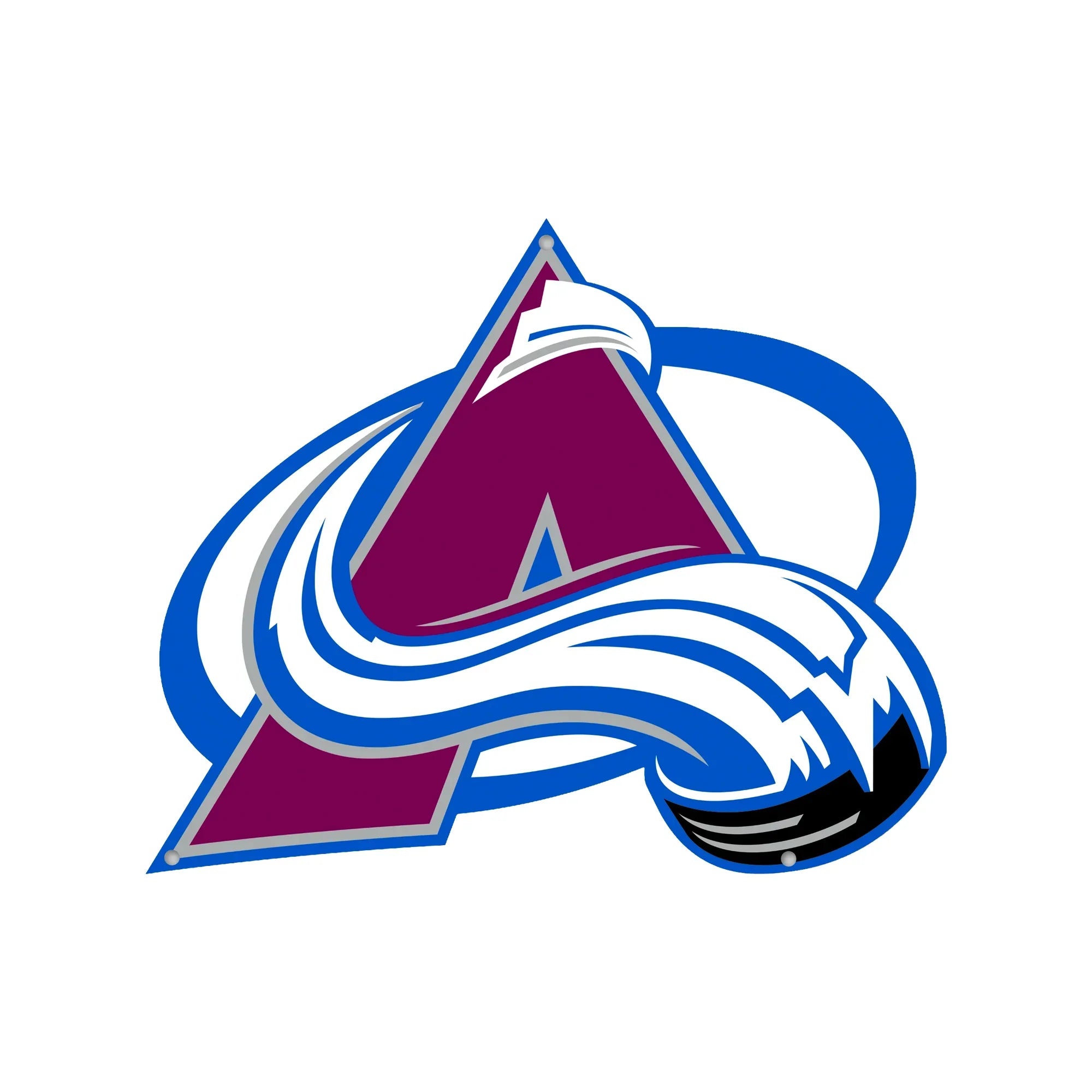 Colorado Avalanche Laser Cut Steel Logo Spirit Size-Primary Logo