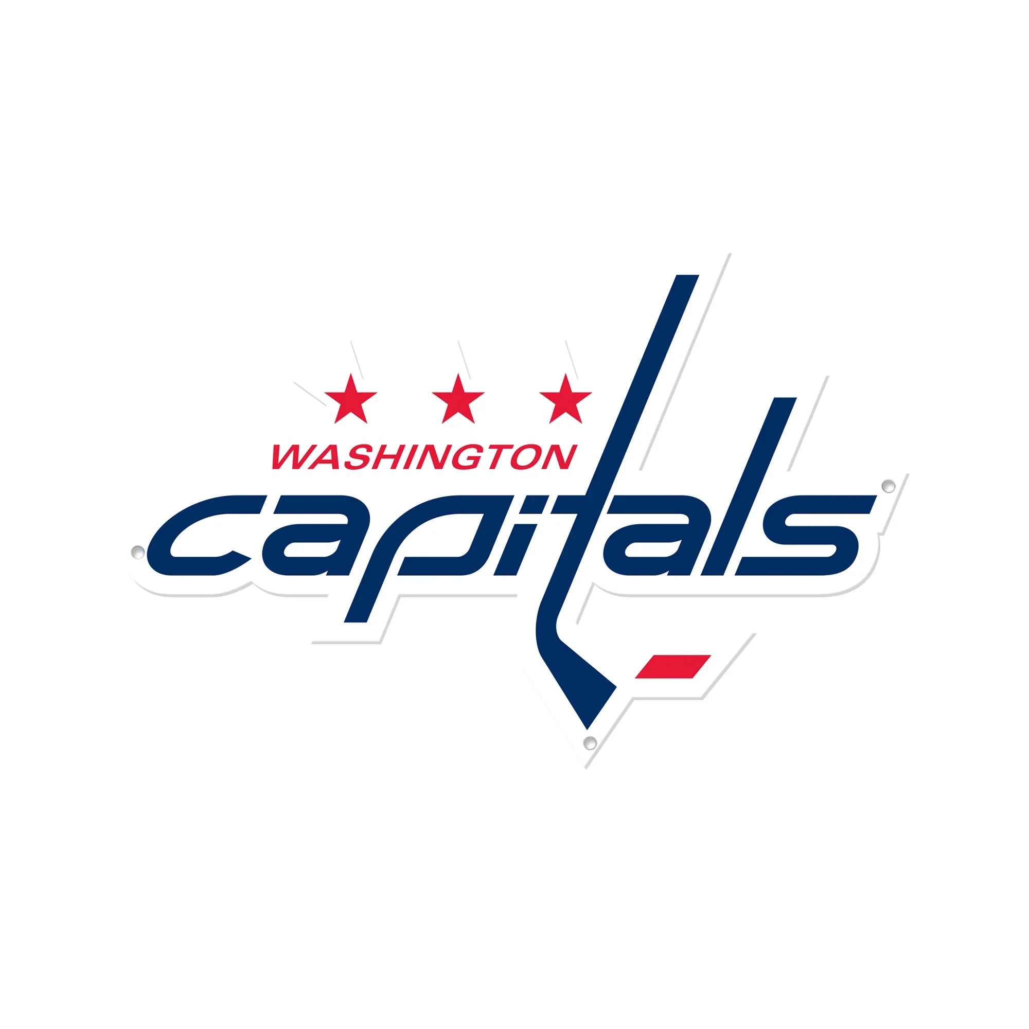 Washington Capitals Laser Cut Steel Logo Spirit Size-Primary Logo