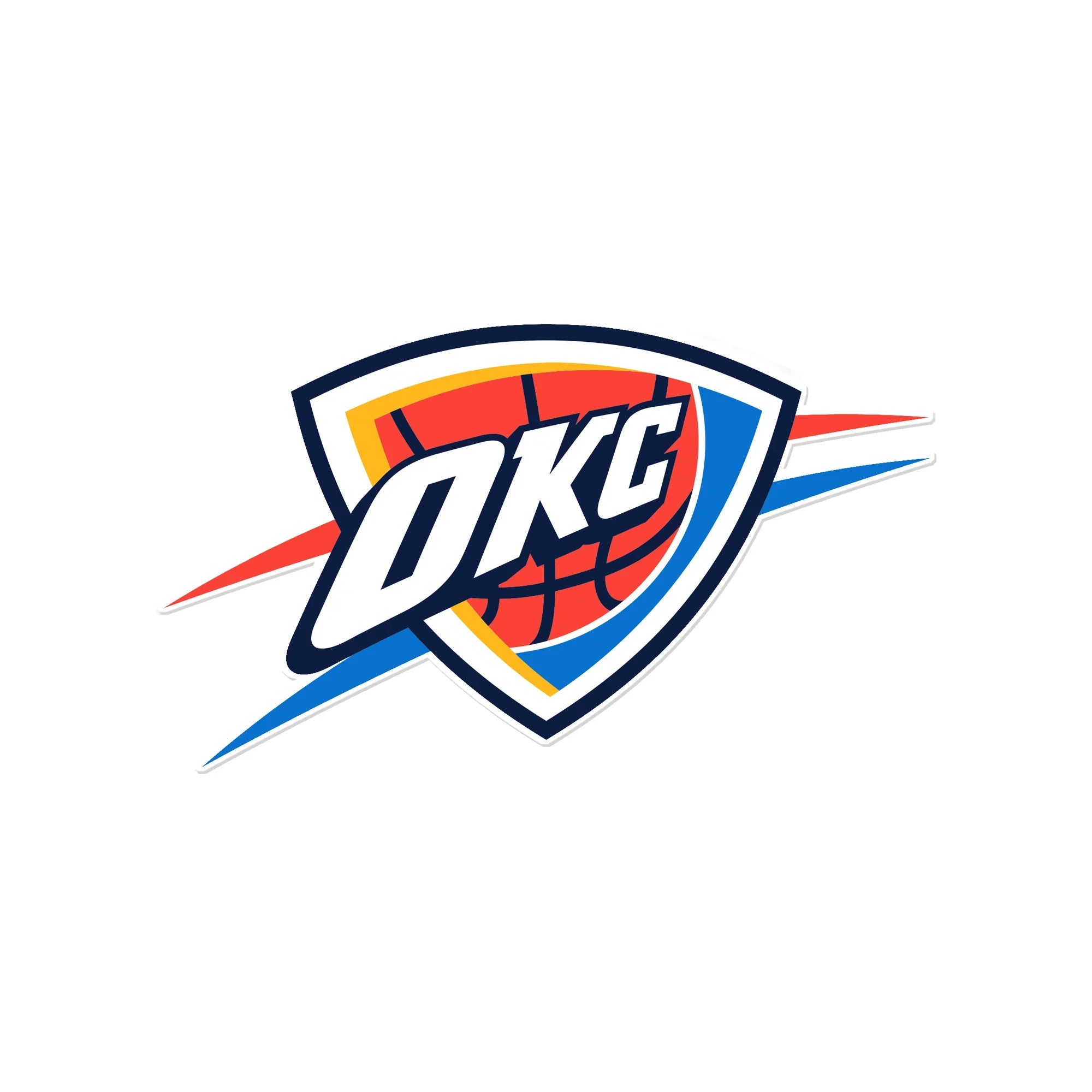 Oklahoma City Thunder Laser Cut Steel Logo Spirit Size-Primary Logo
