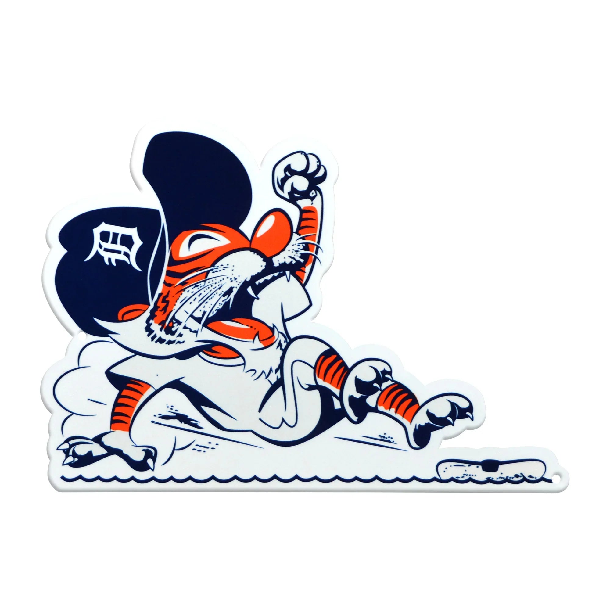 Detroit Tigers Laser Cut Steel Logo Spirit Size-Sliding Kitty