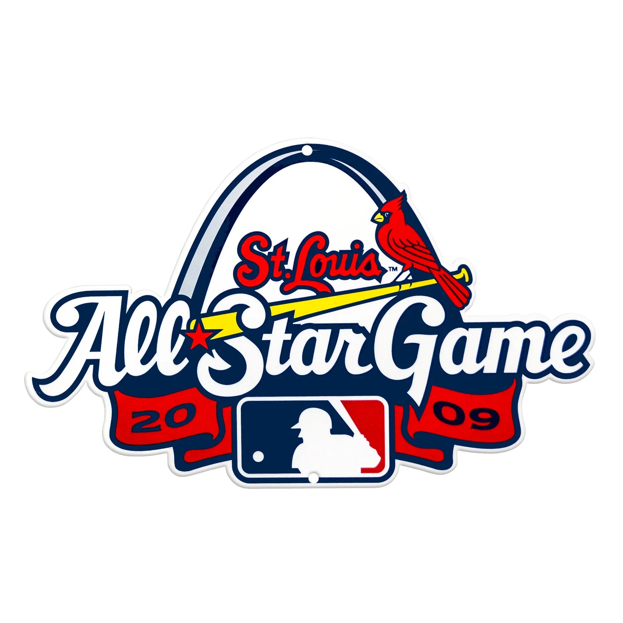 St Louis Cardinals Laser Cut Steel Logo Spirit Size-All Star '09
