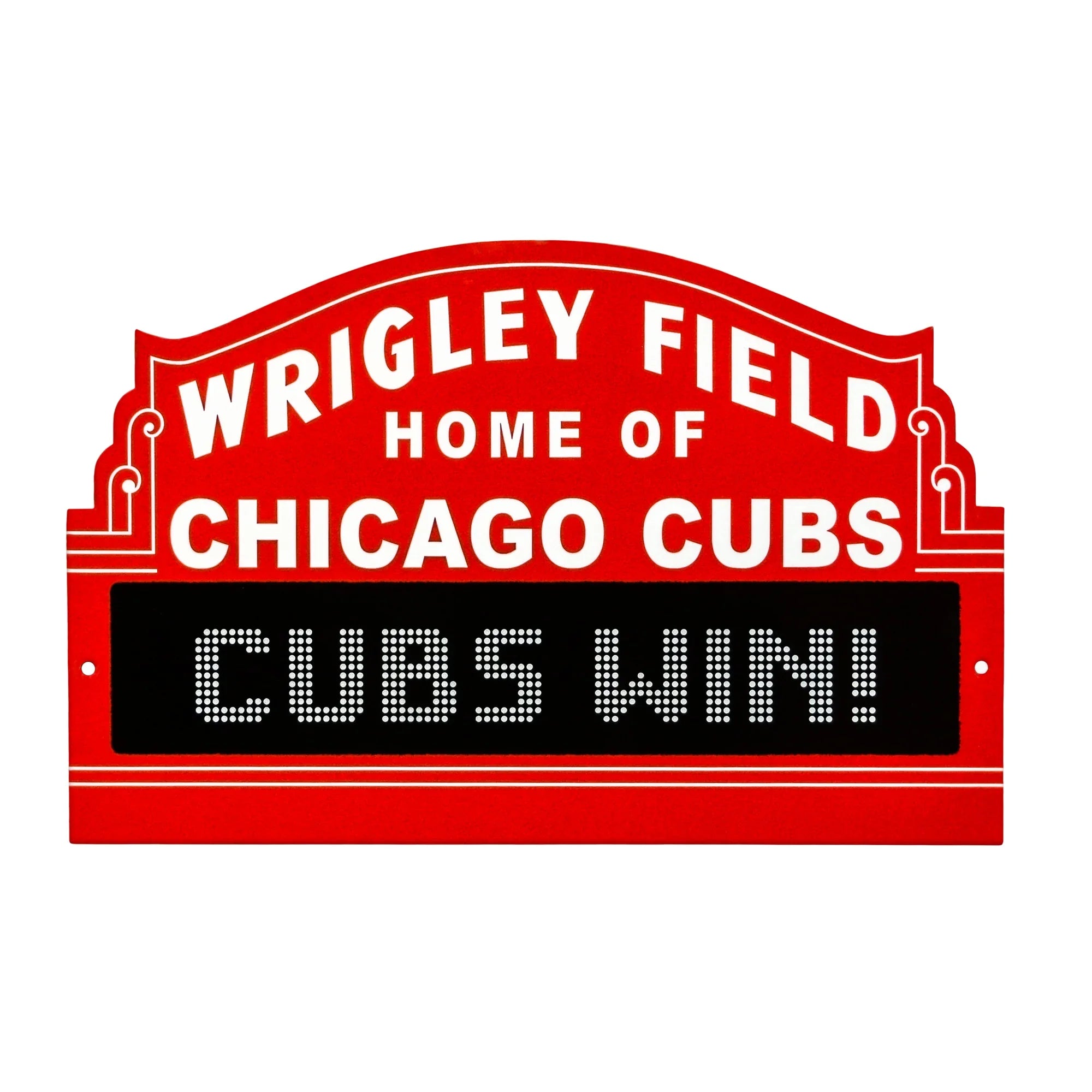 Chicago Cubs Laser Cut Steel Logo Spirit Size-Chicago Wrigley Field Marquee