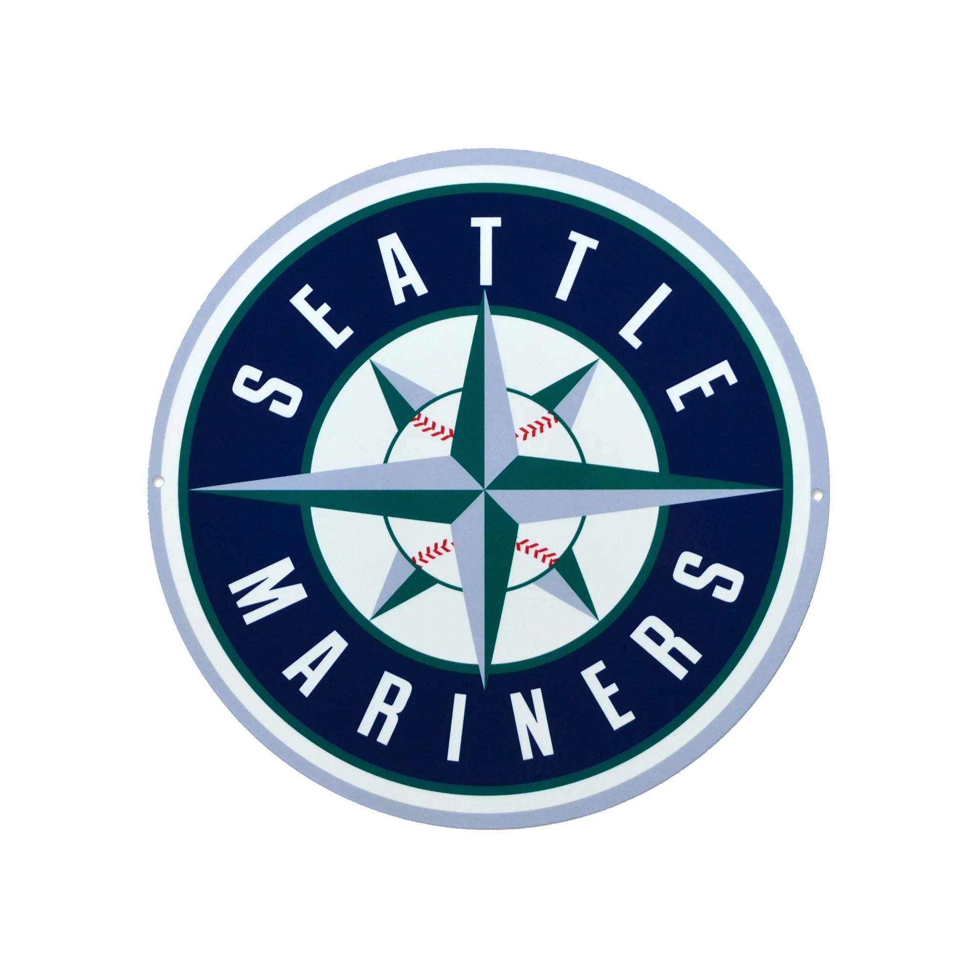 Seattle Mariners Laser Cut Steel Logo Statement Size-Primary Logo
