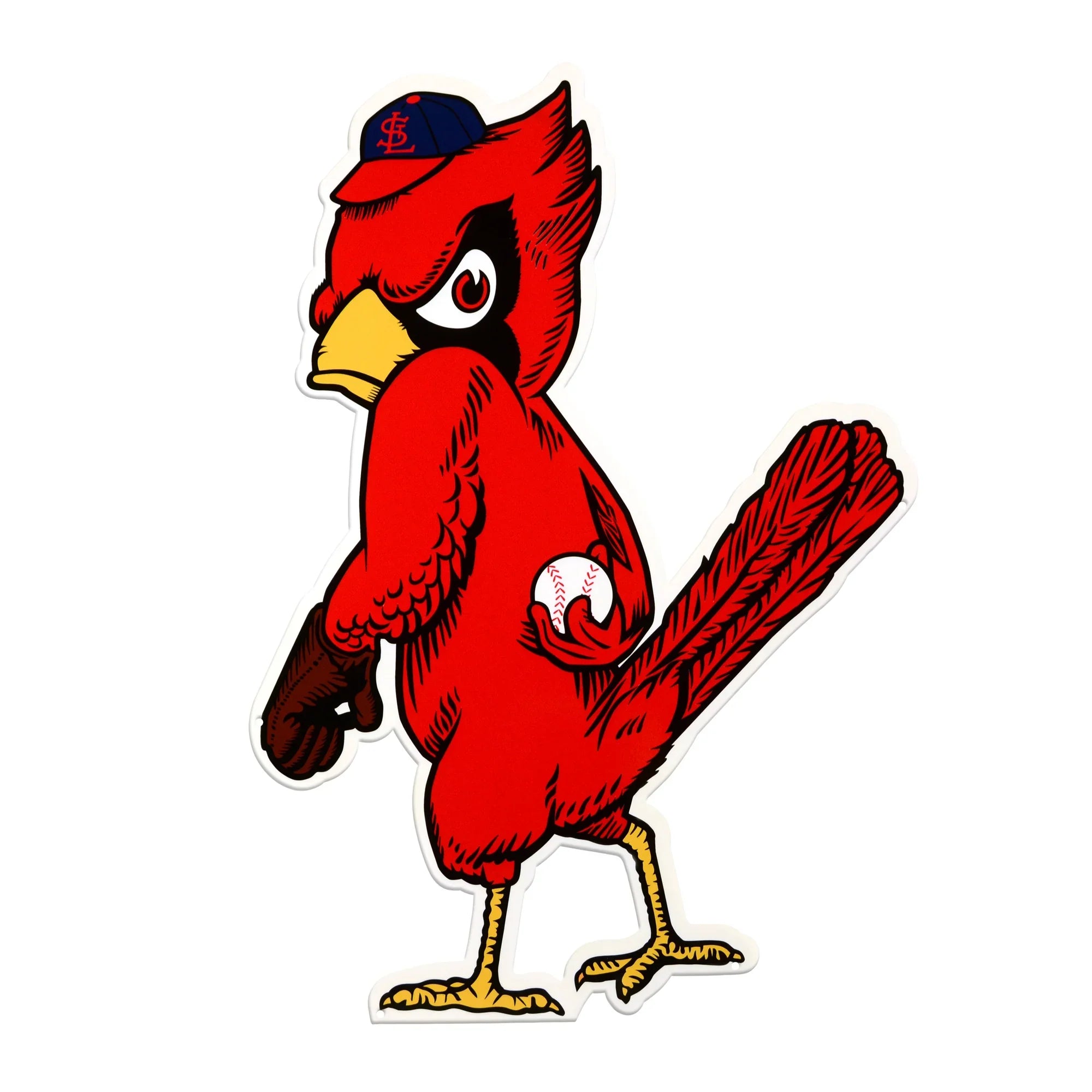 St Louis Cardinals Laser Cut Steel Logo Statement Size-Angry Bird