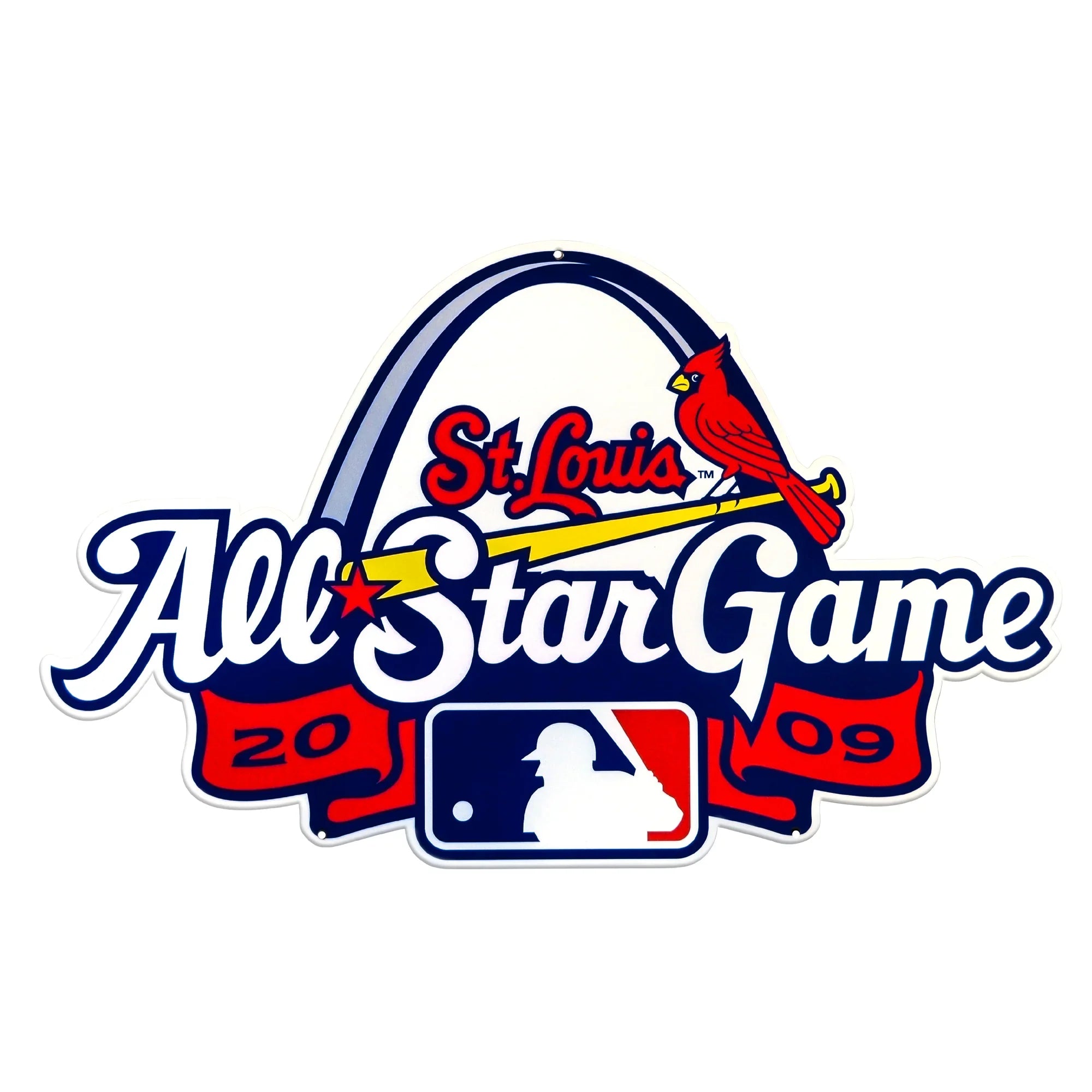 St Louis Cardinals Laser Cut Steel Logo Statement Size-All Star '09