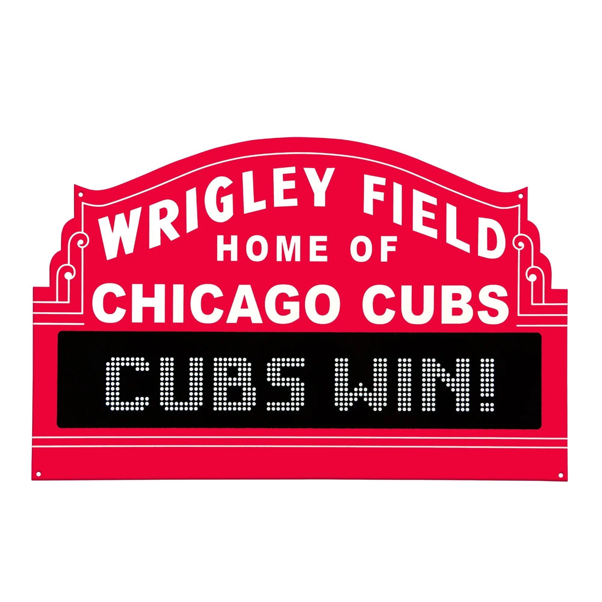 Chicago Cubs Laser Cut Steel Logo Statement Size-Chicago Wrigley Field Marquee