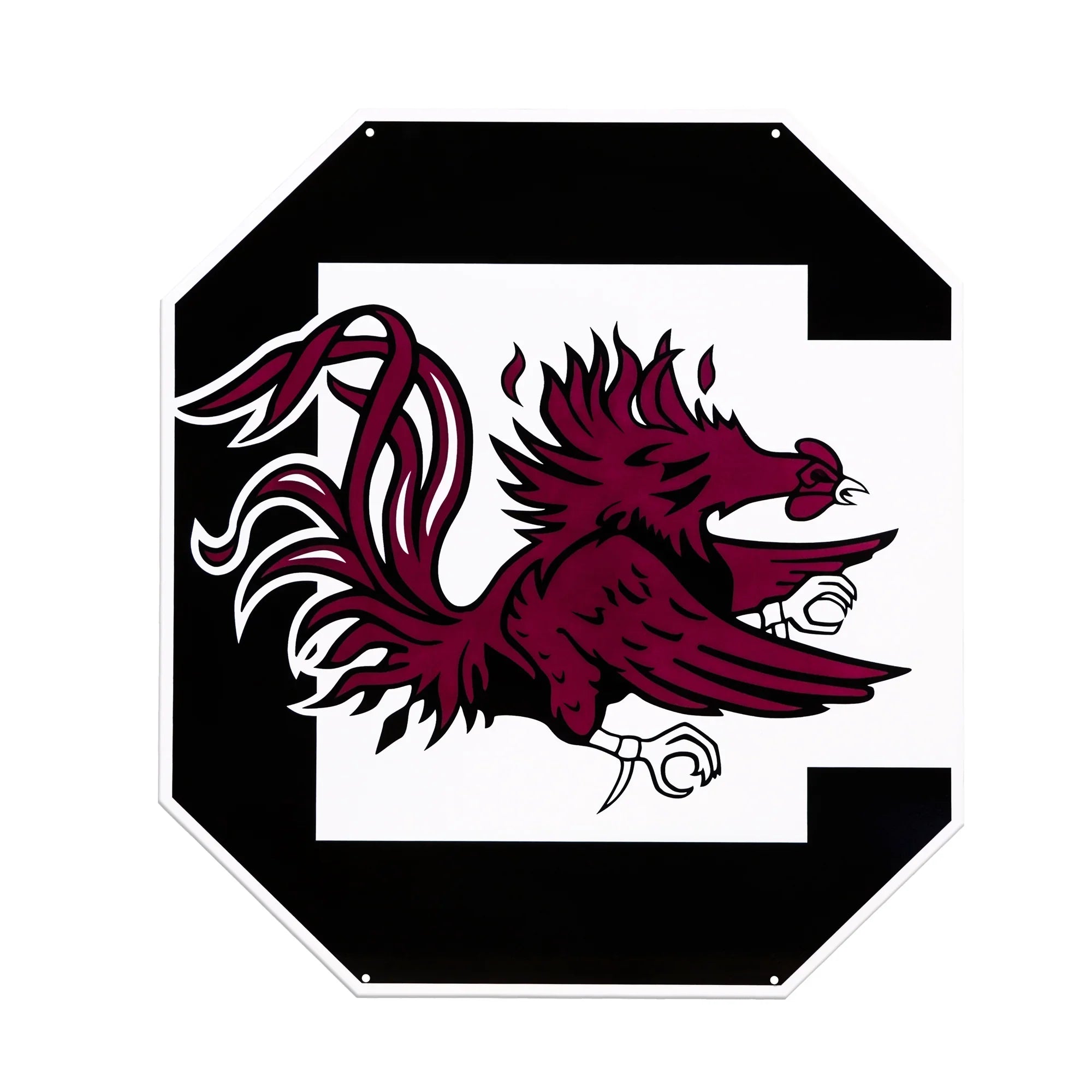 South Carolina Gamecocks Laser Cut Steel Logo Statement Size-Primary Logo