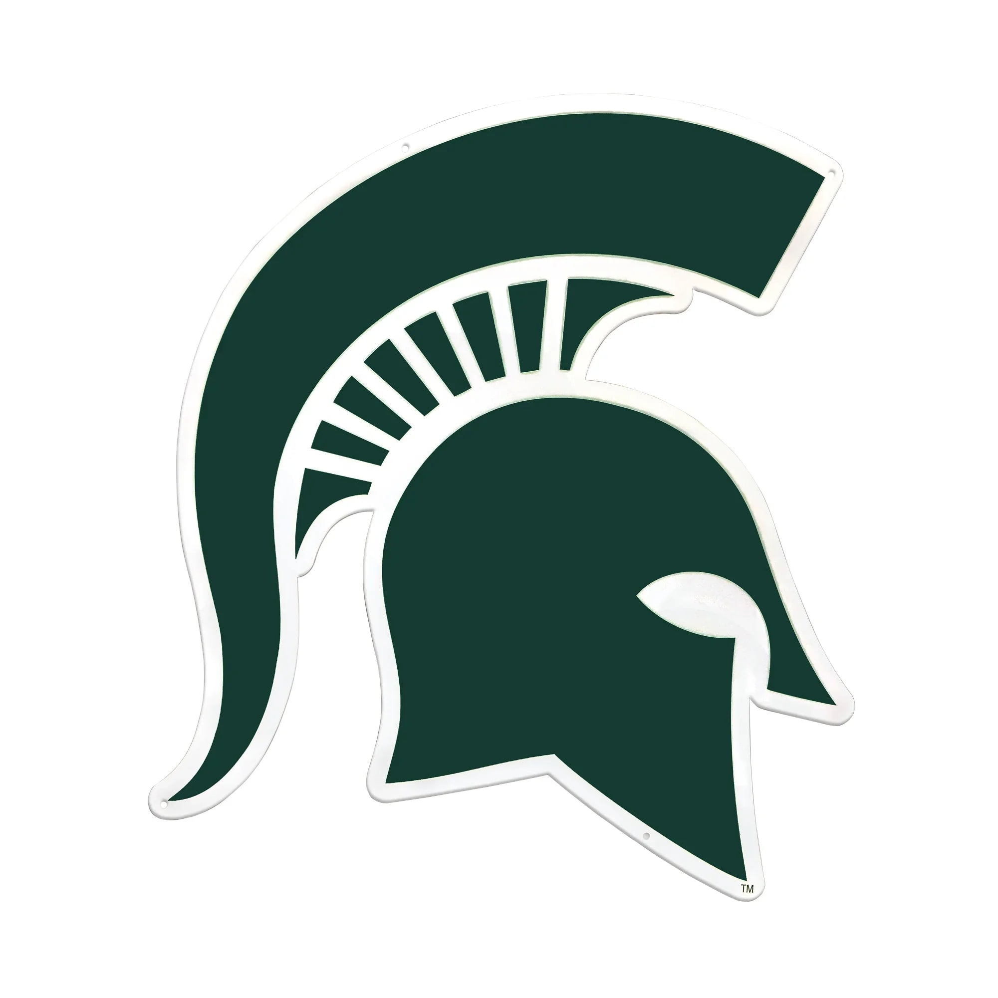 Michigan State Spartans Laser Cut Steel Logo Statement Size-Primary Logo