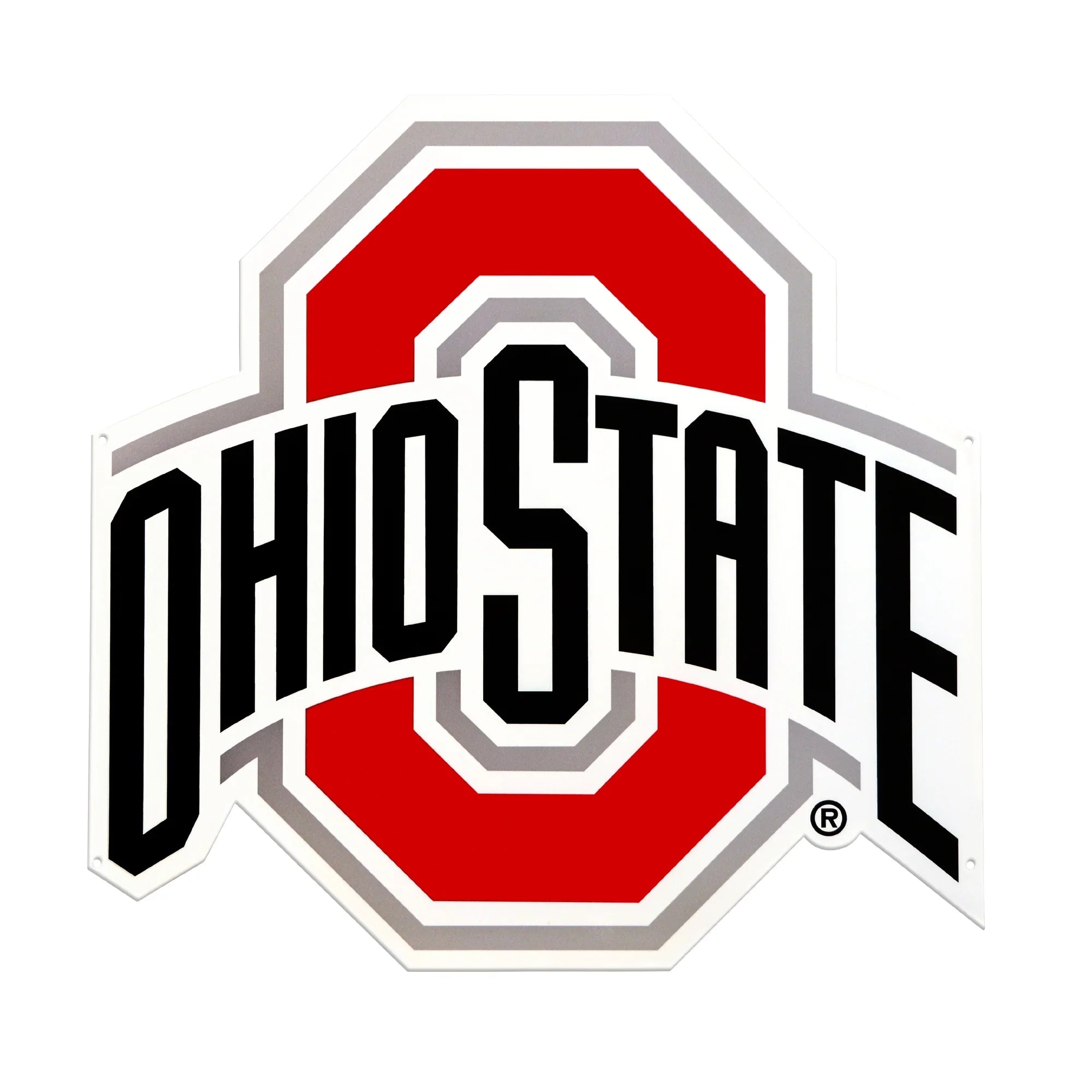 Ohio State Buckeyes Laser Cut Steel Logo Statement Size-Primary Logo