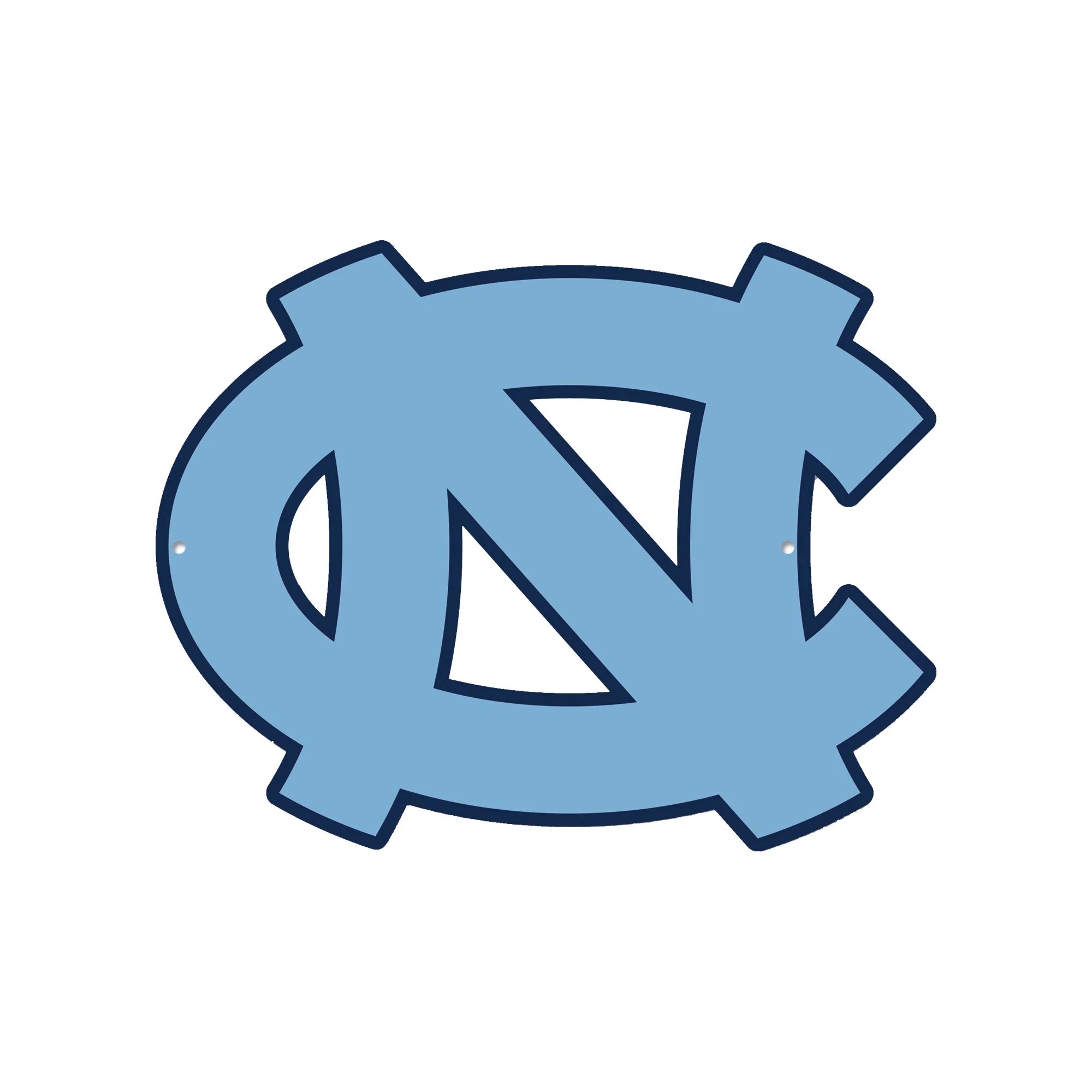 North Carolina Tar Heels Laser Cut Steel Logo Statement Size-Primary Logo