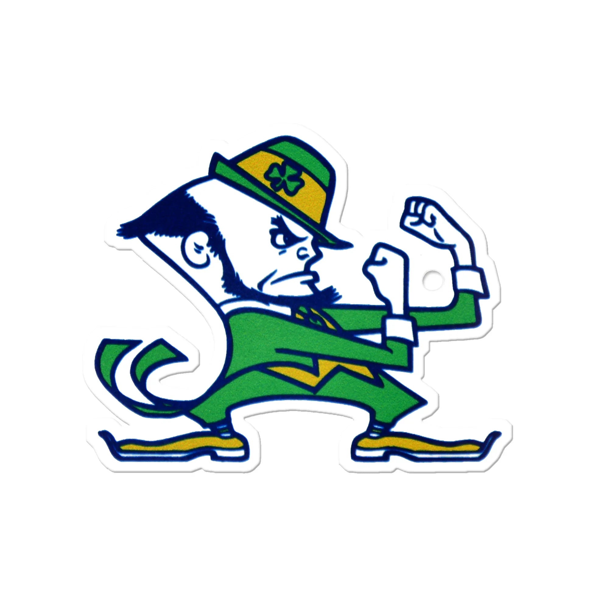 Notre Dame Laser Cut Steel Logo Statement Size-Leprechaun