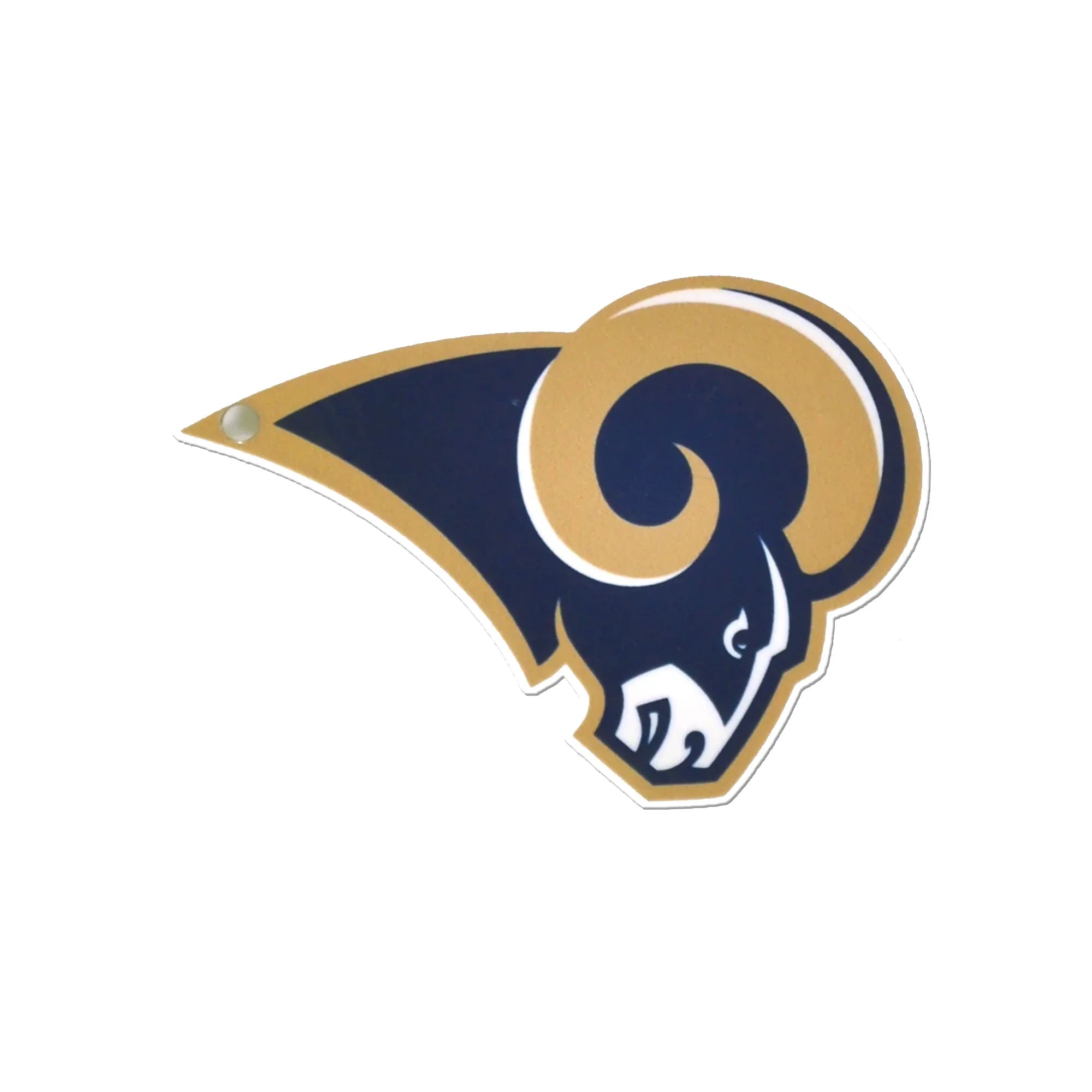 Los Angeles Rams Los Angeles Cut Steel Logo Spirit Size-Navy and Gold Vintage Logo