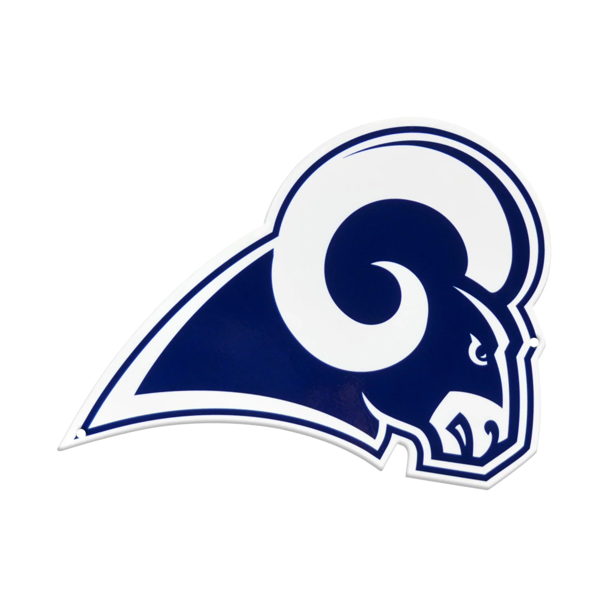 Los Angeles Rams Los Angeles Cut Steel Logo Spirit Size-Navy and White Vintage Logo