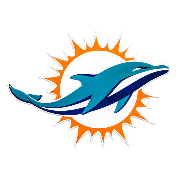 Miami Dolphins Laser Cut Steel Logo Statement Size-Primary Logo | 757 ...