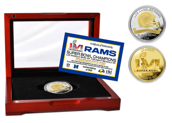Los Angeles Rams Super Bowl 56 Champions Two Tone Mint Coin