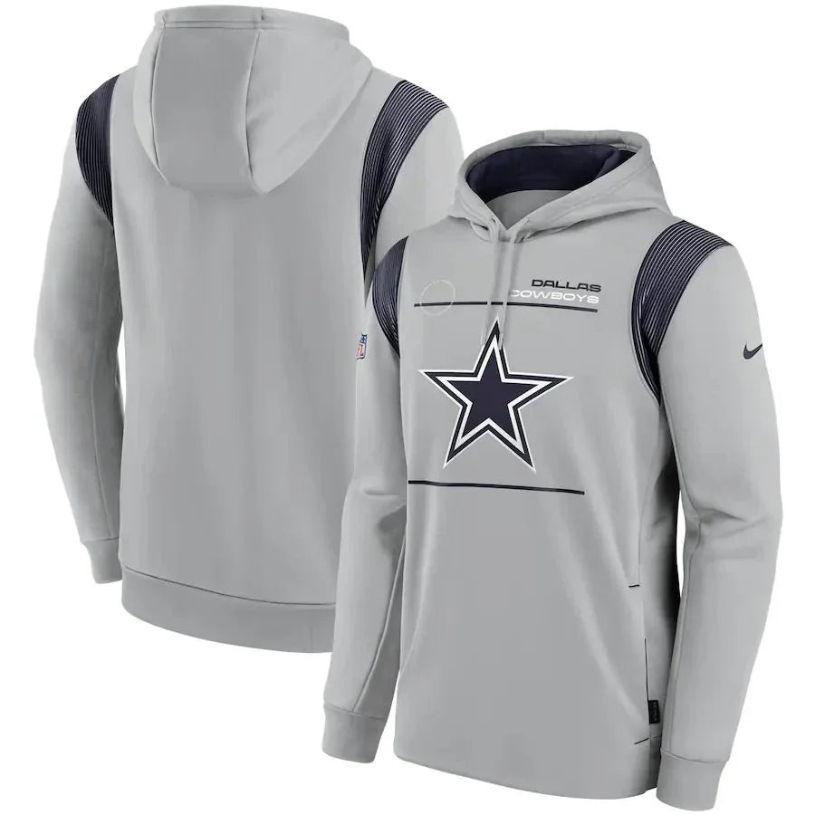 Dallas Cowboys 2021 Nike Sideline Performance Sweatshirt Grey - Mens M-3XL - 757 Sports Collectibles