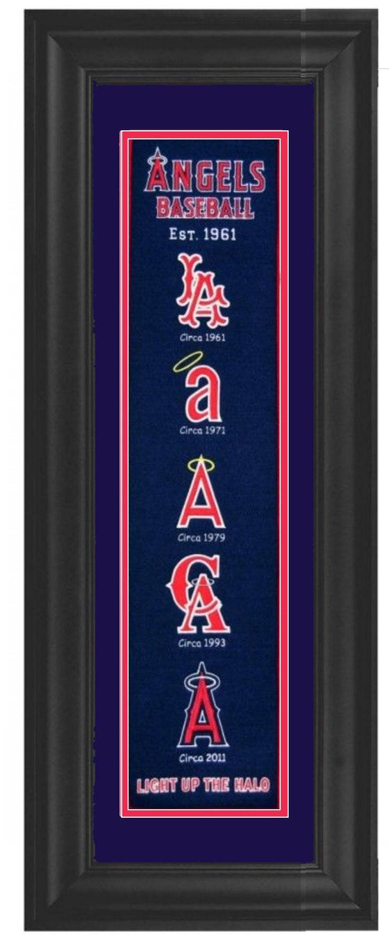 Los Angeles Angels Framed Heritage Banner 12x34 - 757 Sports Collectibles