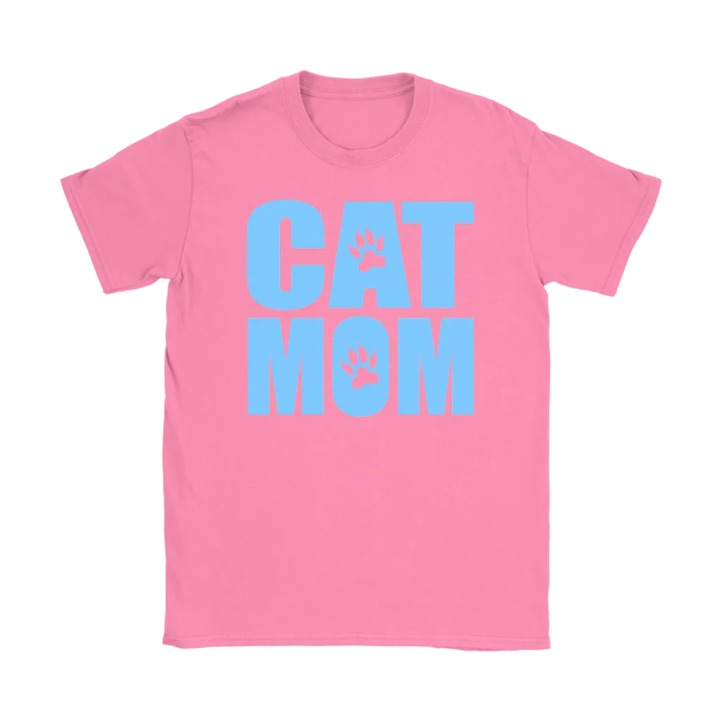 Cat Mom Womens Shirt - 100% Cotton - S - 2XL - 757 Sports Collectibles