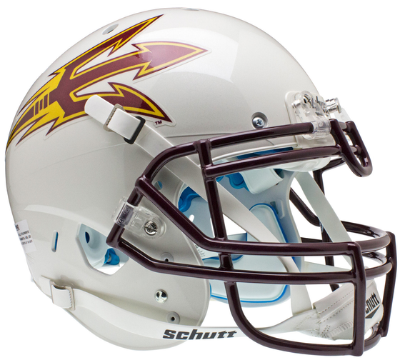 Arizona State Sun Devils Authentic College XP Football Helmet Schutt <B>White</B>