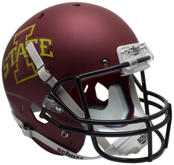 Iowa State Cyclones Full XP Replica Football Helmet Schutt <B>Matte Maroon</B>