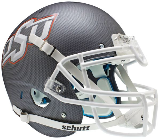Oklahoma State Cowboys Authentic College XP Football Helmet Schutt <B>Cross Hatch</B>