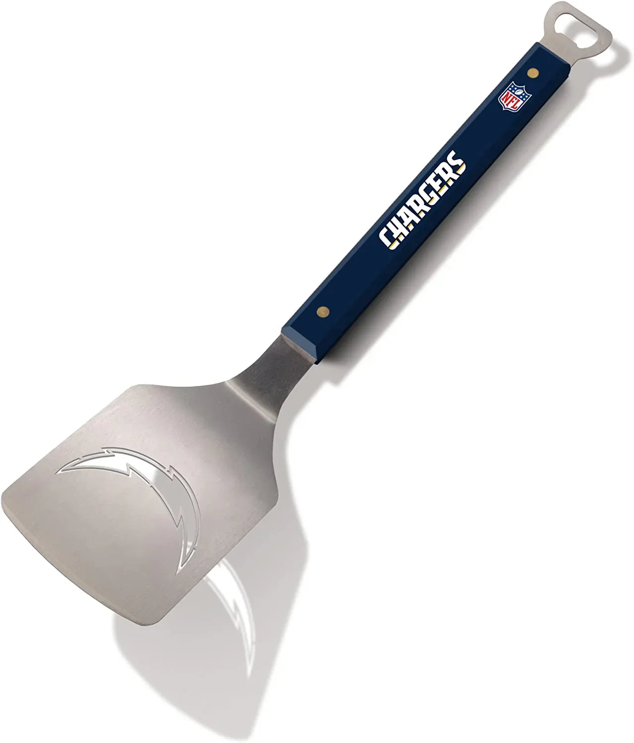 YouTheFan NFL 18" Stainless Steel Sportula (Spatula) with Bottle Opener (Los Angeles Chargers)