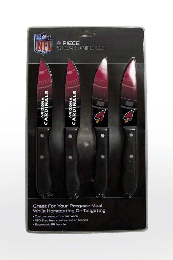 Arizona Cardinals Knife Set - Steak - 4 Pack (CDG) - 757 Sports Collectibles