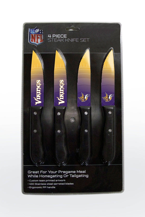 Minnesota Vikings Knife Set - Steak - 4 Pack (CDG) - 757 Sports Collectibles