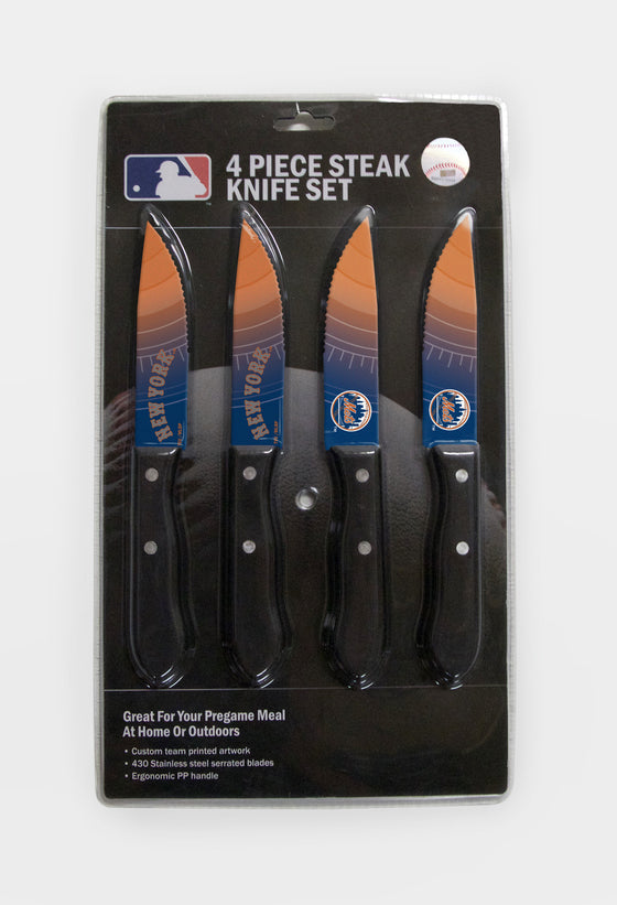 New York Mets Knife Set - Steak - 4 Pack (CDG) - 757 Sports Collectibles