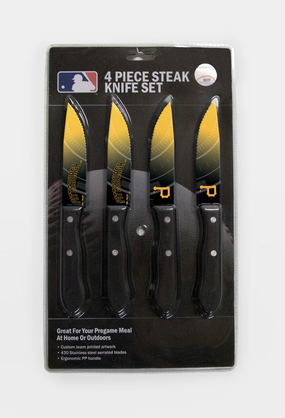 Pittsburgh Pirates Knife Set - Steak - 4 Pack (CDG) - 757 Sports Collectibles