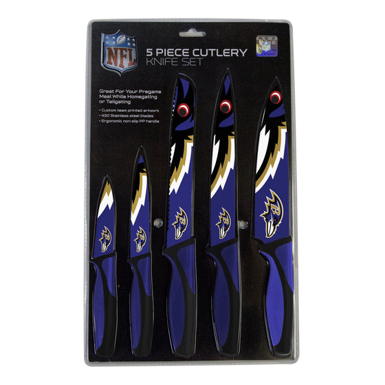 Baltimore Ravens Knife Set - Kitchen - 5 Pack (CDG) - 757 Sports Collectibles