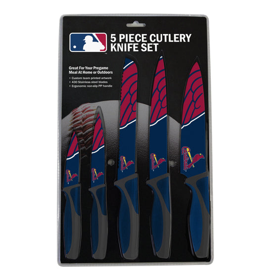 St. Louis Cardinals Knife Set - Kitchen - 5 Pack (CDG) - 757 Sports Collectibles