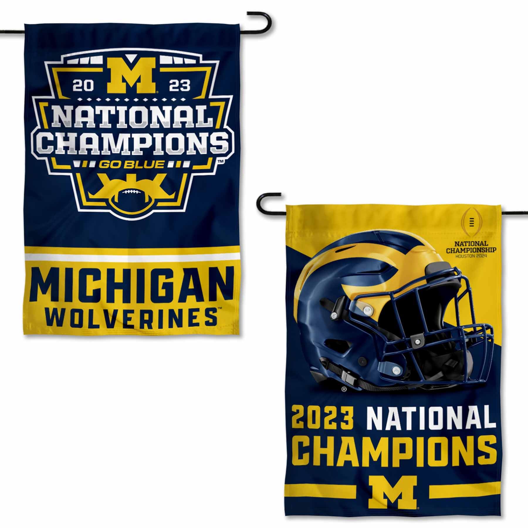 Michigan Team University Wolverines College Football 2023 National Champions Double Sided Garden Flag - 757 Sports Collectibles