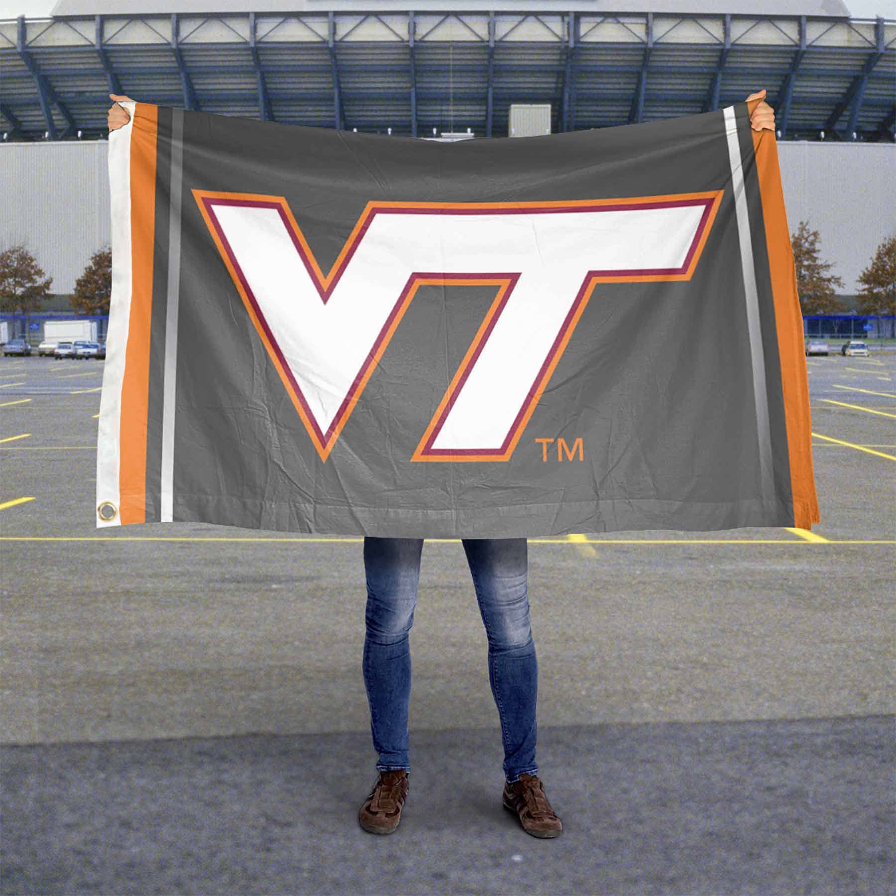 VA Tech Hokies Large Outdoor Banner Flag - 757 Sports Collectibles