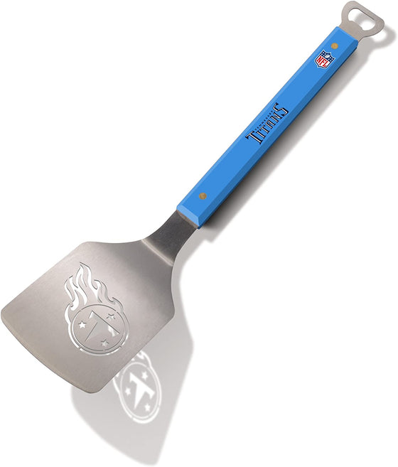 YouTheFan NFL 18" Stainless Steel Sportula (Spatula) with Bottle Opener (Tennessee Titans)