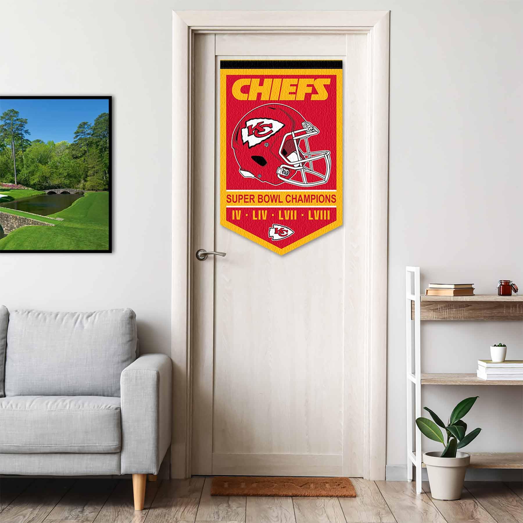 Kansas City Chiefs 4 Time Super Bowl Champions Banner Pennant - 757 Sports Collectibles