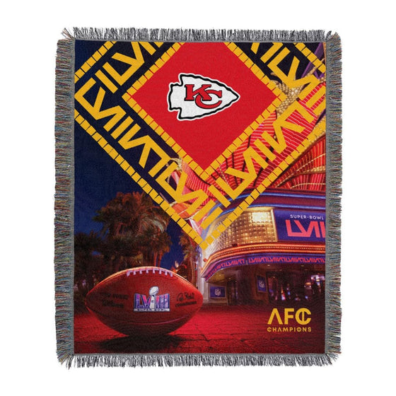 Northwest NFL Kansas City Chiefs Super Bowl LVIII Champions Woven Tapestry, 48" x 60", Arrival Participant - 757 Sports Collectibles
