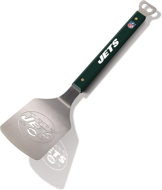 YouTheFan NFL 18" Stainless Steel Sportula (Spatula) with Bottle Opener (New York Jets)