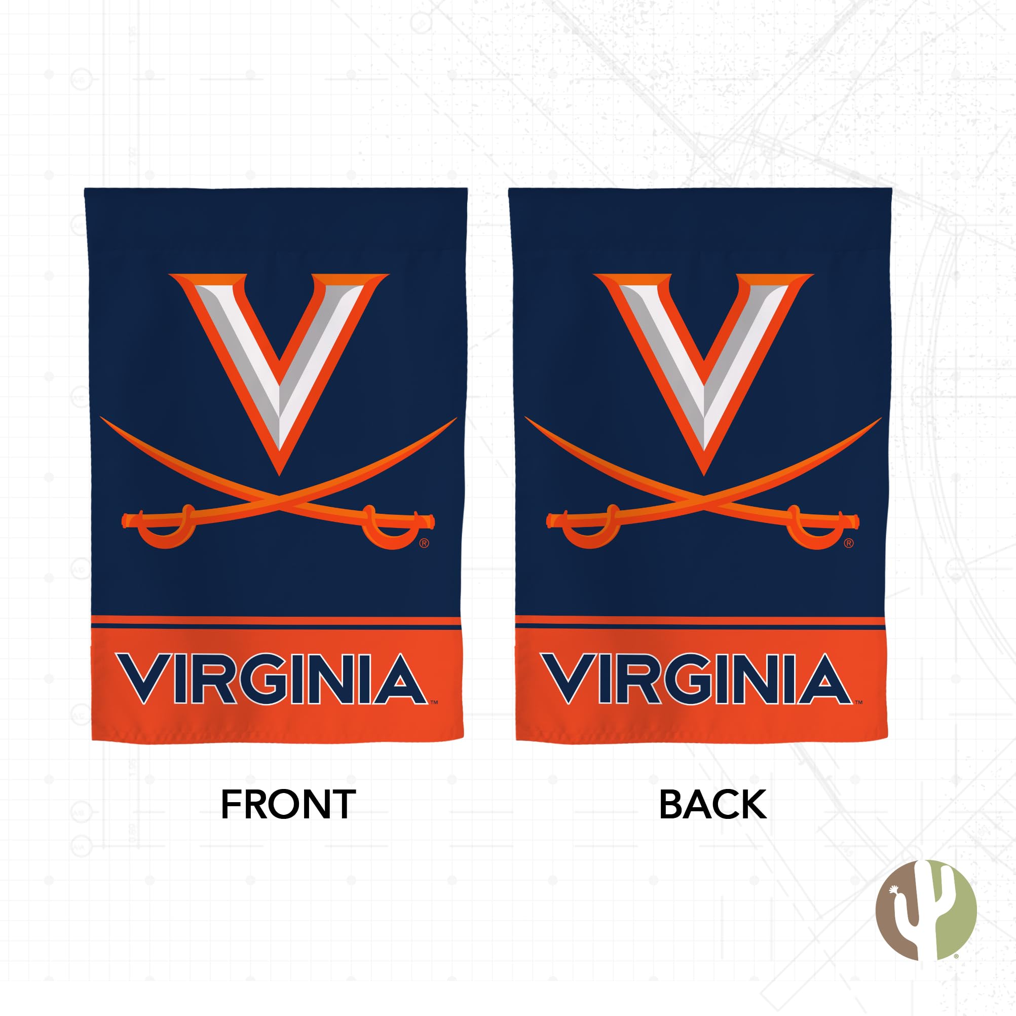 University of Virginia Garden Flag Cavaliers UVA Wahoos Banner 100% Polyester (Design A) - 757 Sports Collectibles